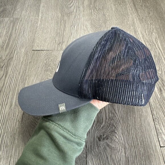 Travis Mathew Golf Snapback Trucker Hat Ball Cap Embroidered Blue Embroidery - Picture 2 of 9